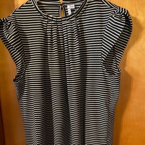 Black and White Elle Blouse